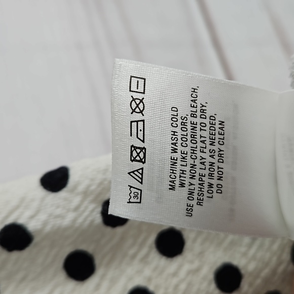 Anthropologie Postmark Off White and Black Polka Dot Blouse - Size Small - Picture 12 of 12